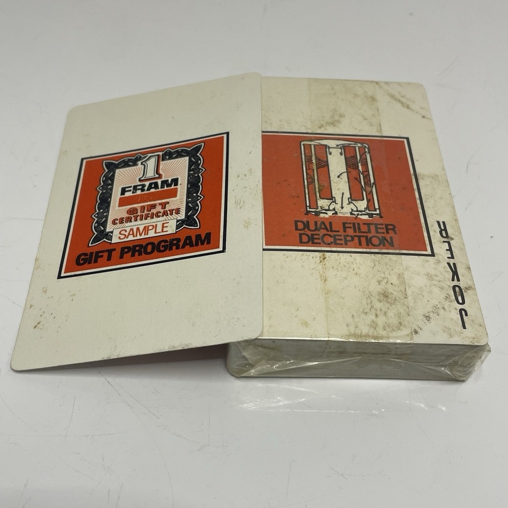 Fram On Network Television 52‎ Weeks A Year Deck of Playing Cards 1970s